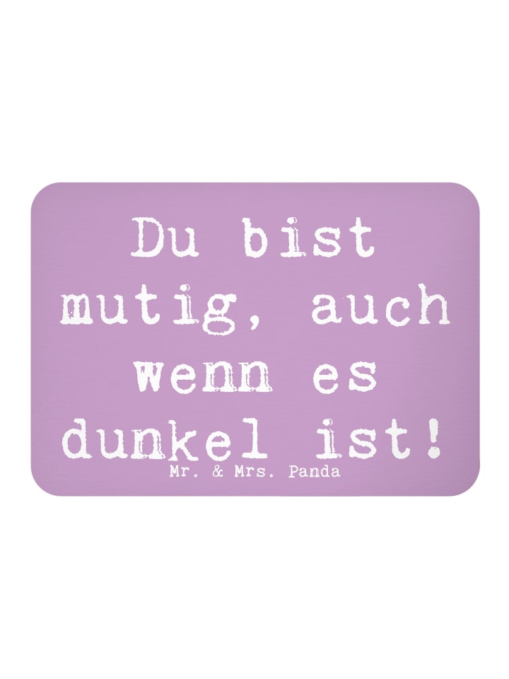 Kühlschrankmagnet Spruch Angst vor Dunkelheit ü... in Lavendeltraum