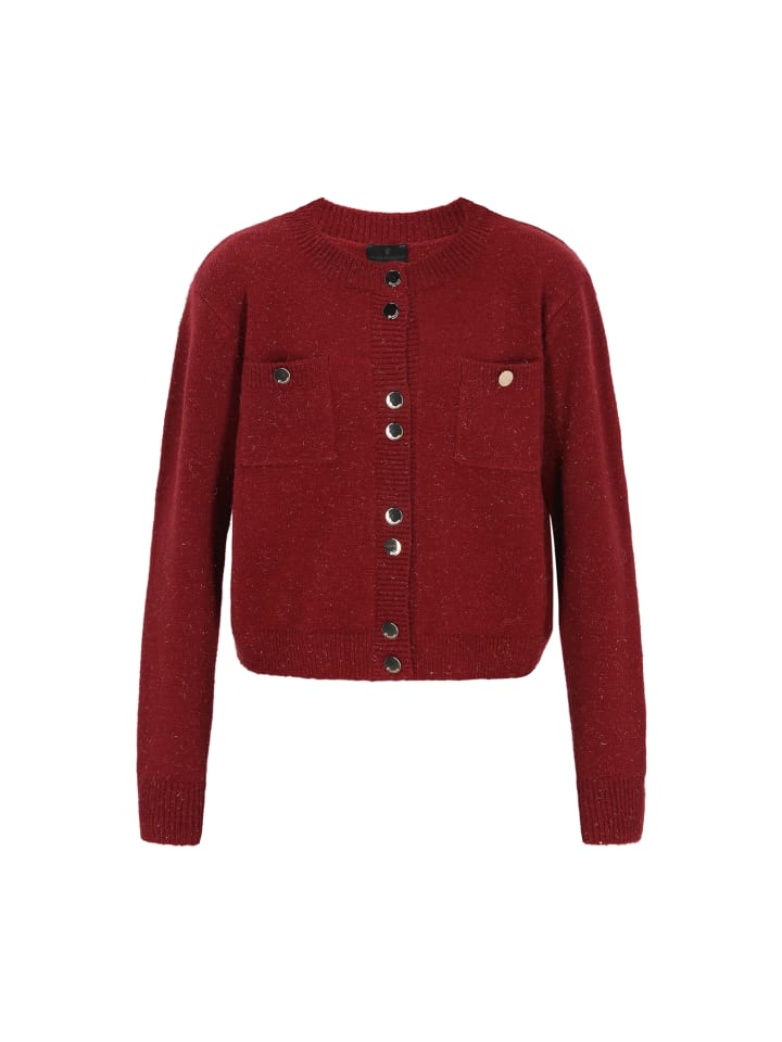 Women Cardigan in burgundy