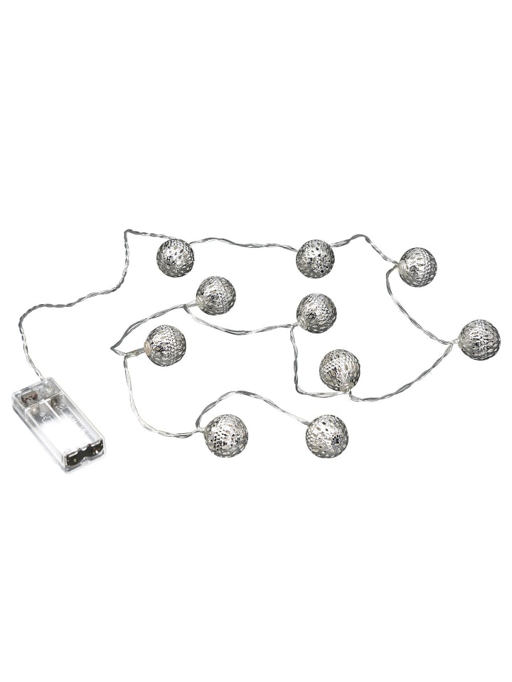 Butlers LED-Lichterkette ORIENTAL LIGHTS in Silber
