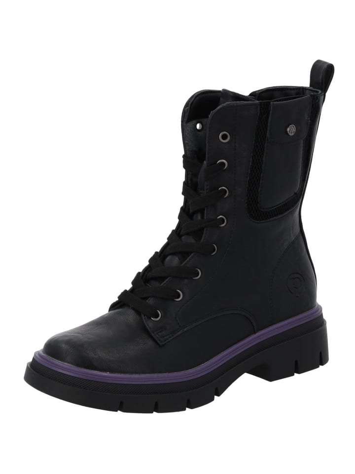 Schnürstiefel Jazzly by Sila Sahin in Schwarz/Lila
