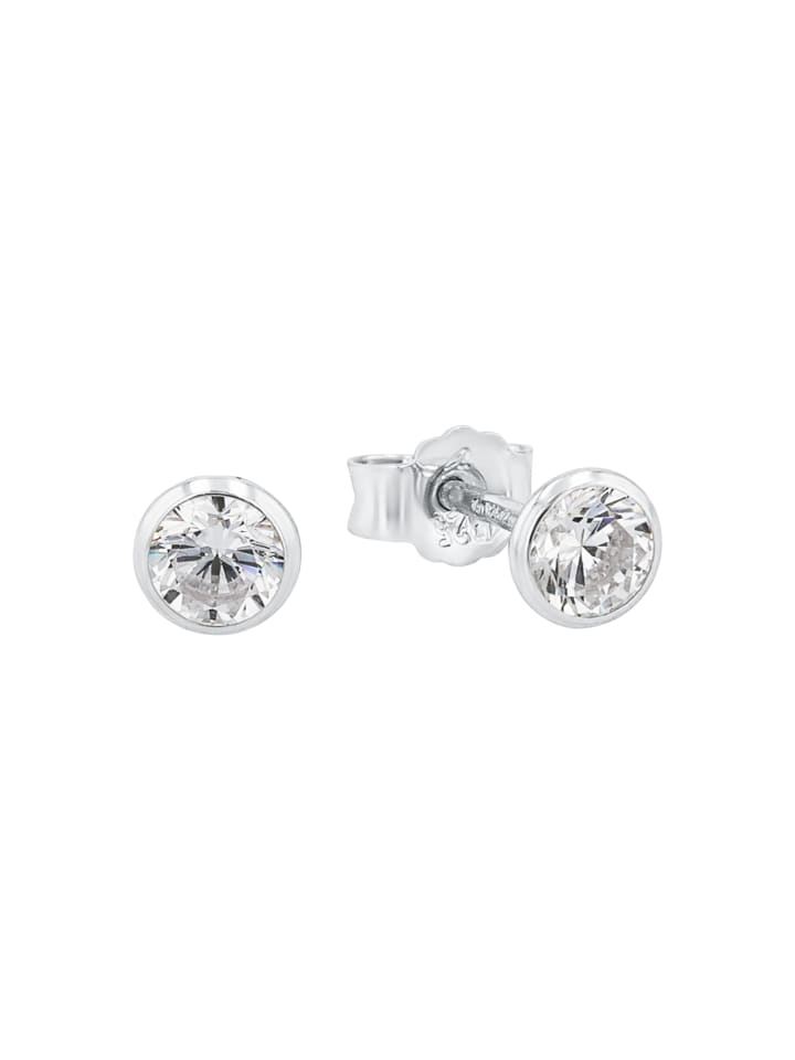 Ohrstecker Silber 925, rhodiniert in Silber
