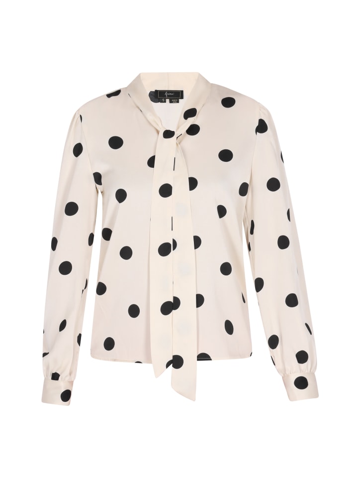 Women Blouse in white black