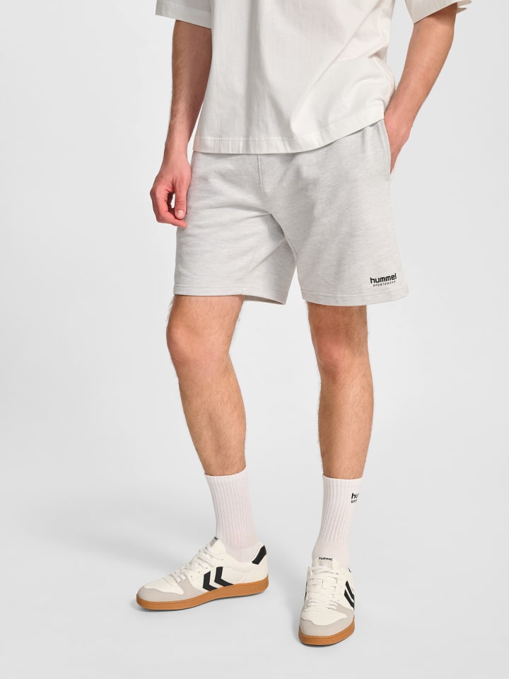 Verstellbare Taille Kurze Hose Hmlloose Lebensstil Erwachsene in LIGHT GREY MELANGE