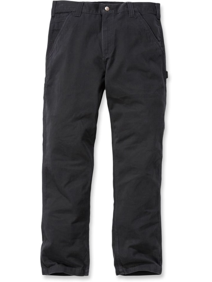 Stoffhose "W. Twill Dungaree B324" in Schwarz