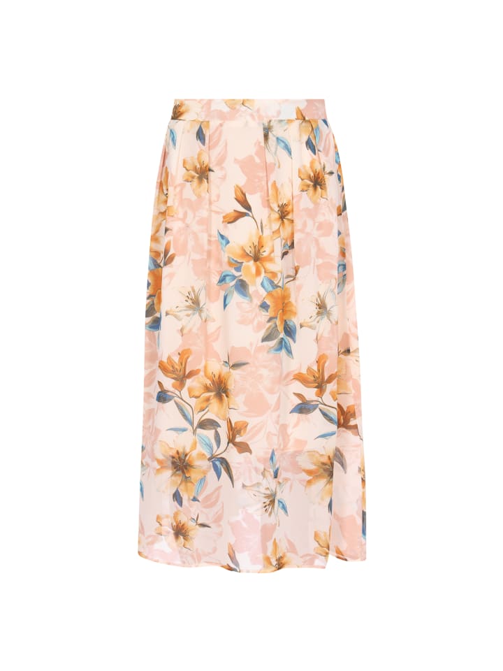 Women Skirt in cream multicolor
