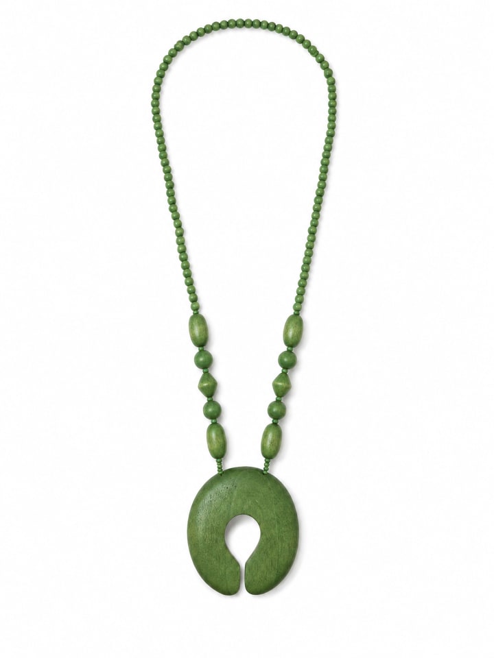Lange Kette " Boho " in grün