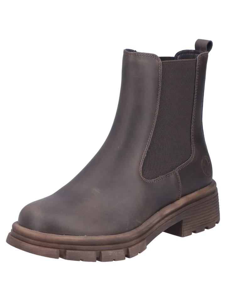 Reißverschlussstiefelette in braun