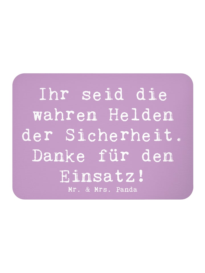 Pinnwand Magnet Spruch Sicherheitsdienst Helden... in Lavendeltraum