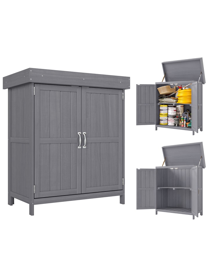 Geräteschrank,74cm x 43cm x 88cm,grau
