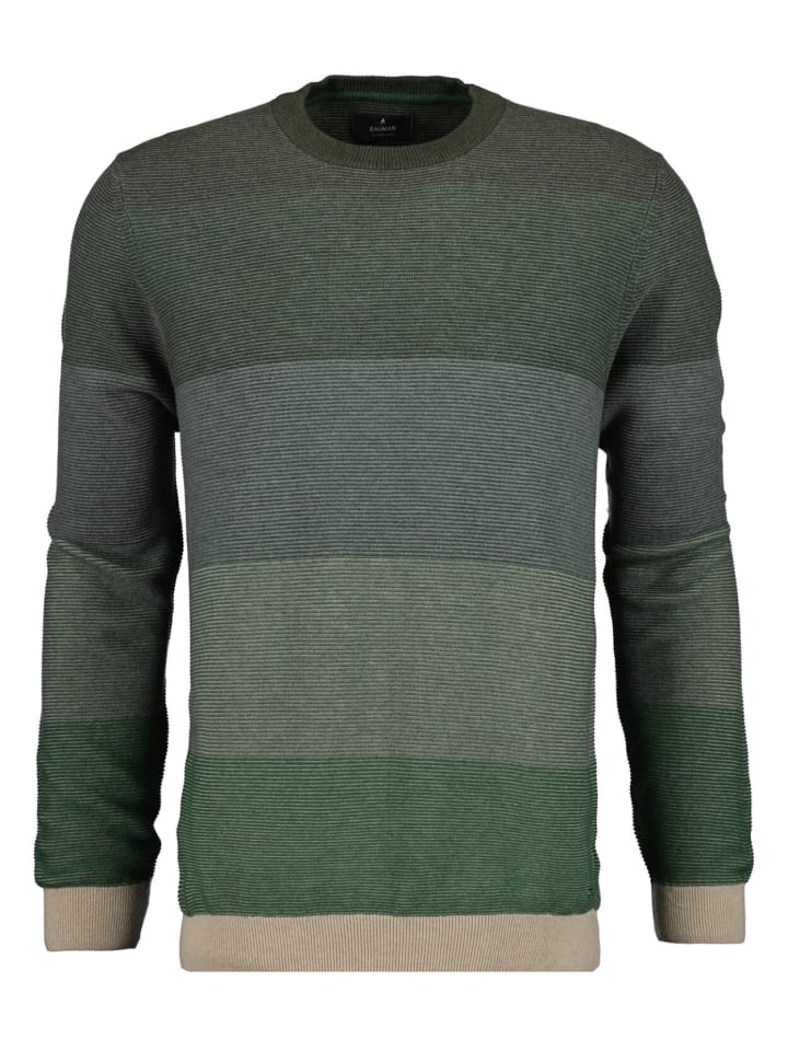 V-Ausschnitt Pullover in grün
