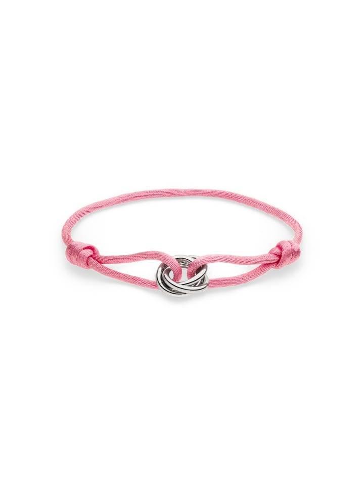 Armband Twisted in rosa
