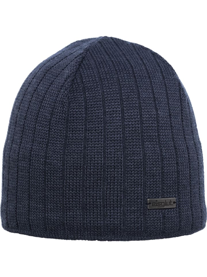 Strickmütze in blau
