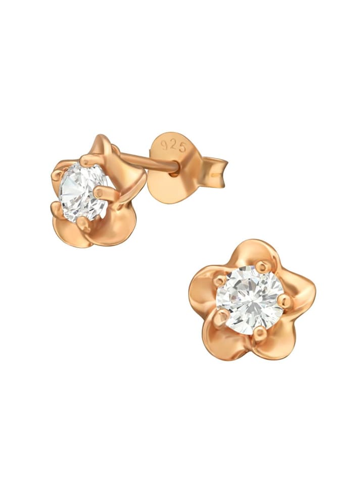 Ohrstecker in Rosegold