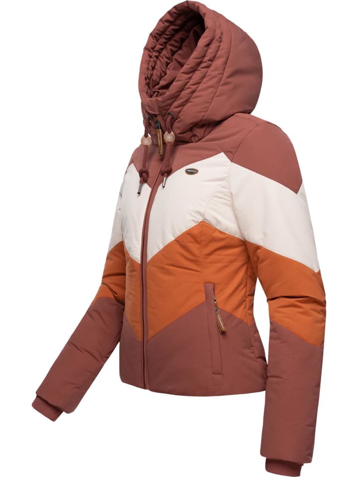 ragwear Winterjacke Novva Block in Terracotta günstig kaufen | limango