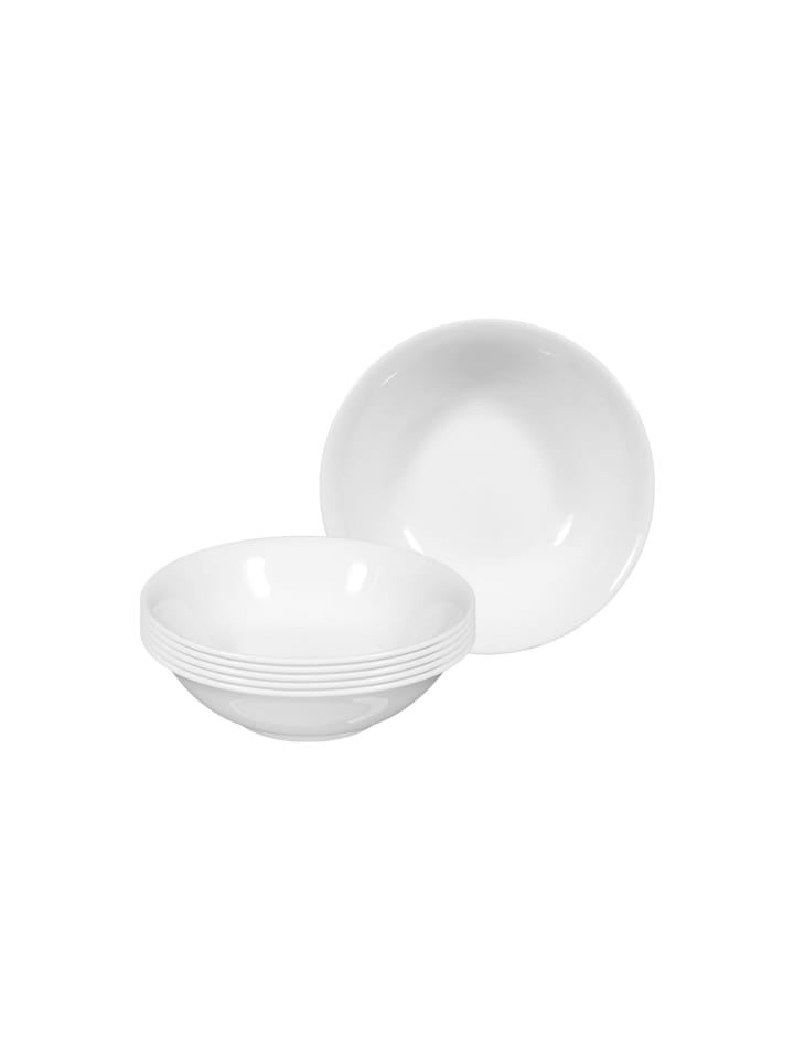 6er Set Dessertschalen Rondo/Liane in Weiß ø 13,2 cm