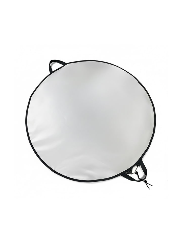 Feuerfeste Unterlage in Schwarz/ Silber - Ø 60 cm