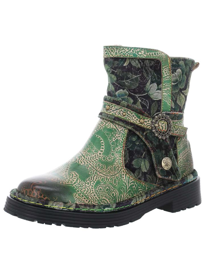 Stiefelette in grün