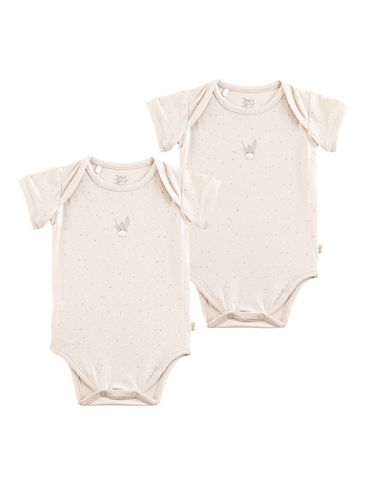 Set Bodys 2er-Pack Pünktchen in natur