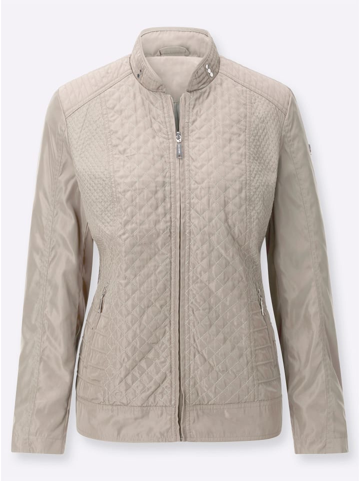 Steppjacke in sesam
