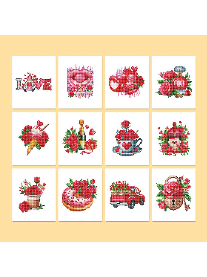  Mini Diamond Painting Mini s 12er Set-"Love Edition"