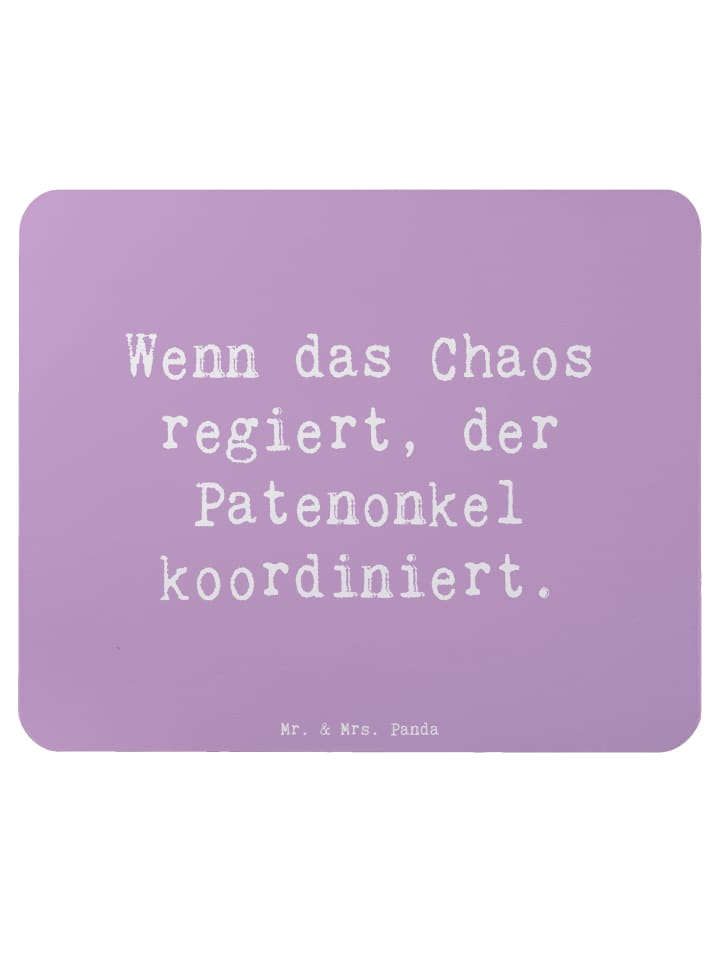 Mouse Pad Spruch Patenonkel Held mit Spruch in Lavendeltraum