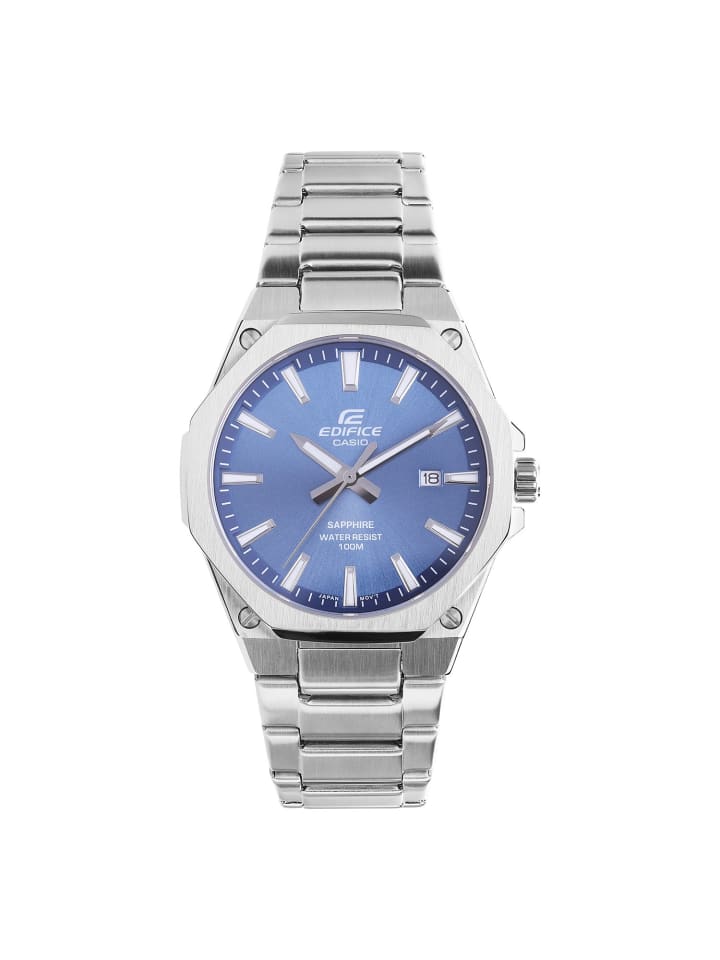 Stahl Quarzuhr Casio Edifice Silber