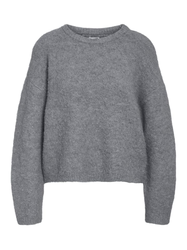 Jumper in Medium Grey Melange