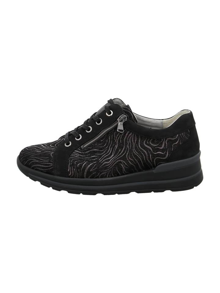 Komfort Schnürschuhe in Schwarz