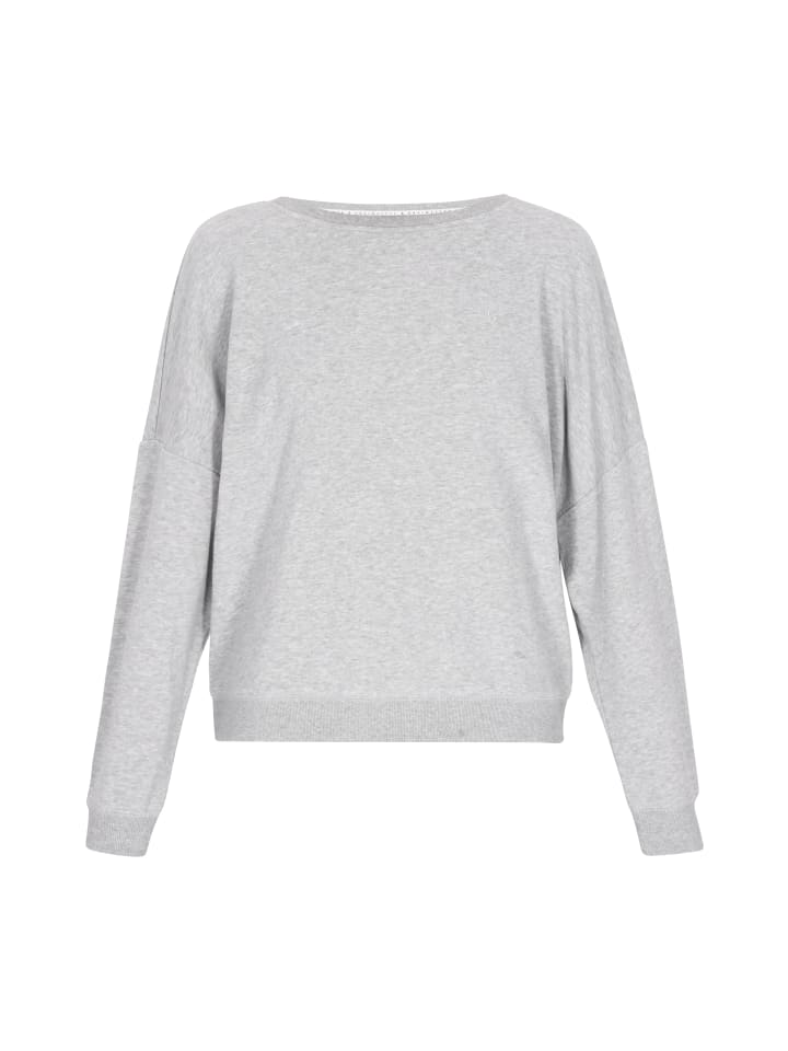 Women Sweatshirt in grey melange