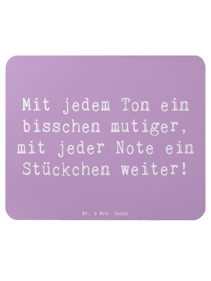 Mouse-Pad Spruch Ein neues Musikinstrument lern... in Lavendeltraum