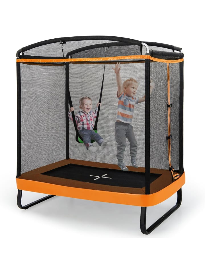 2 in 1 Trampolin in Orange