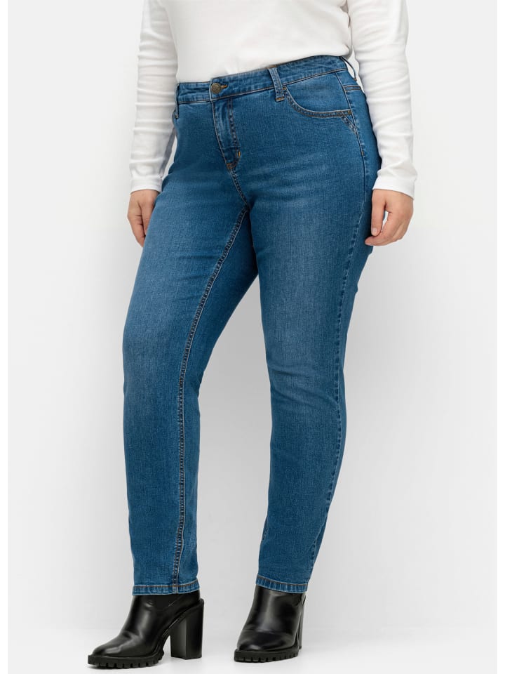 Stretch-Jeans in blue denim