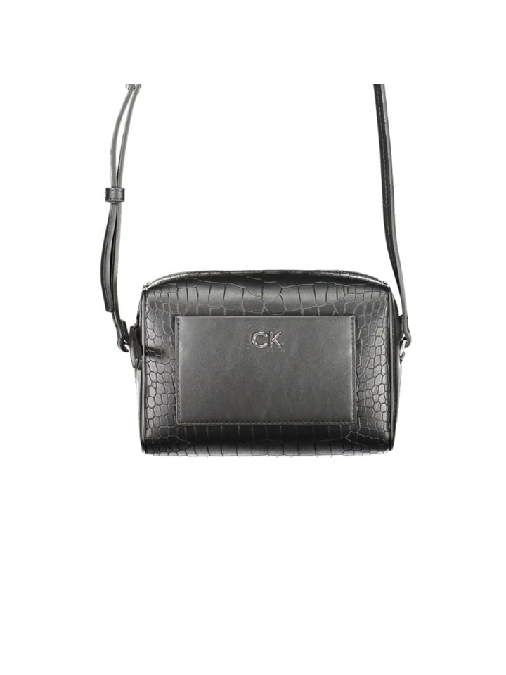 Schwarz Polyester Damen Schulter Tasche