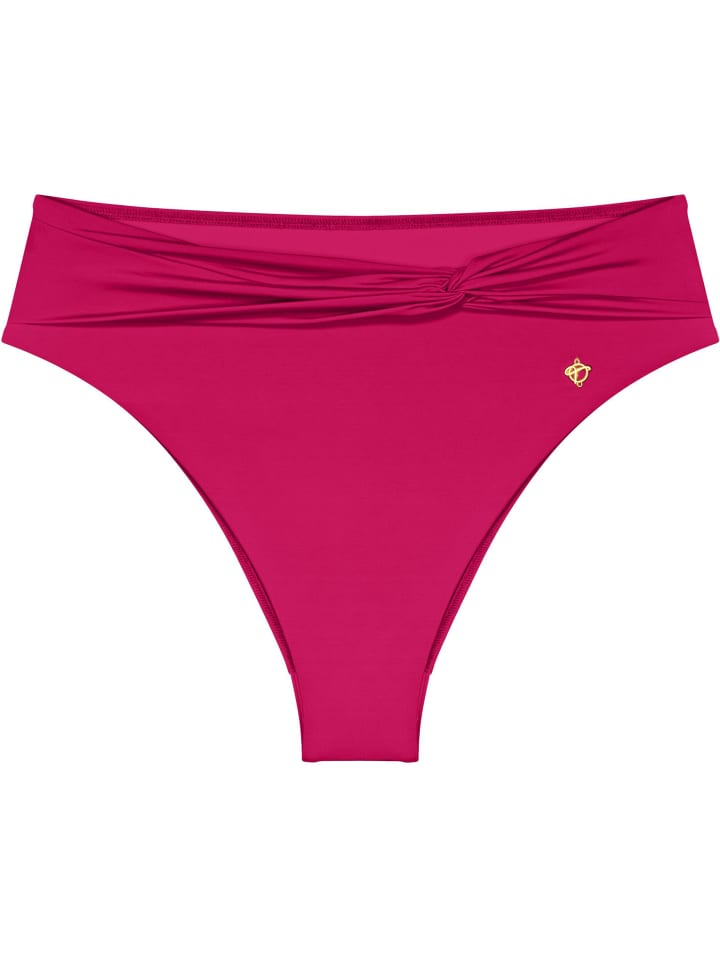 Bikini-Hose Summer Twist Highwaist brief in BERRY