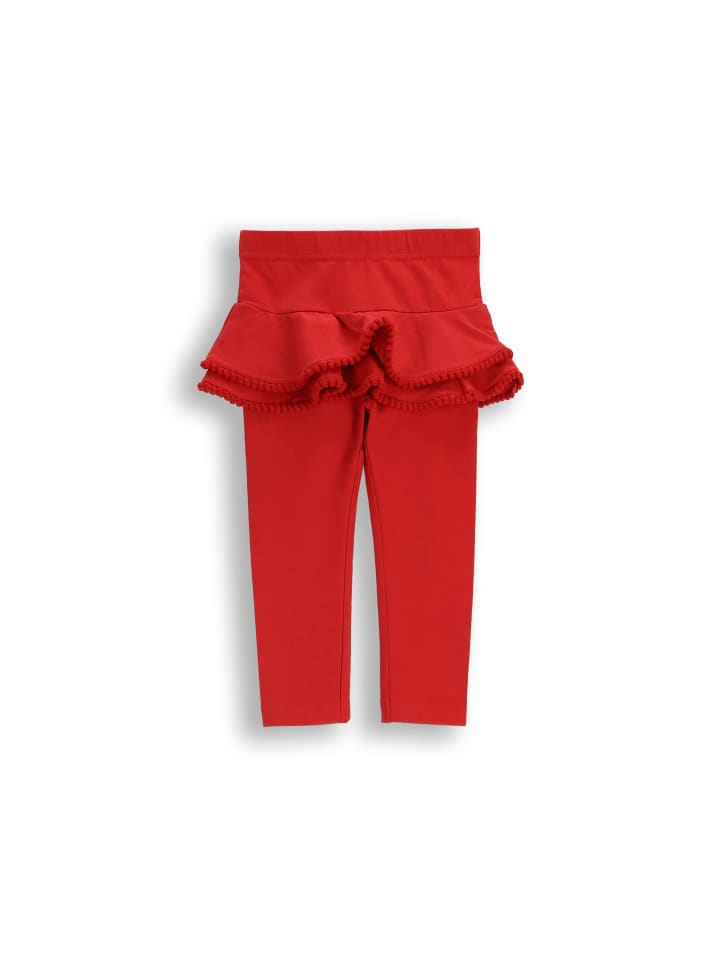 Leggings mit langem Hosenbein in rot