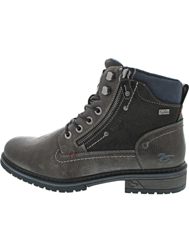 Schnürstiefel Grau
