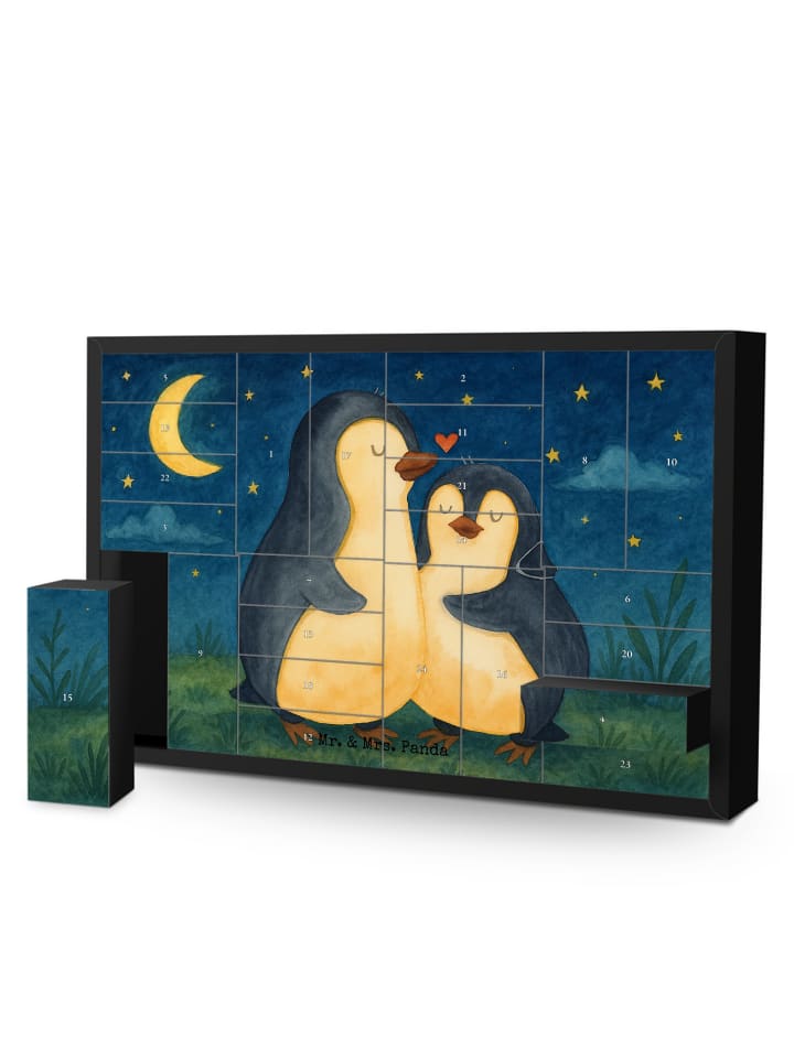 Adventskalender Pinguine Einschlafen Design ohn... in Weiß