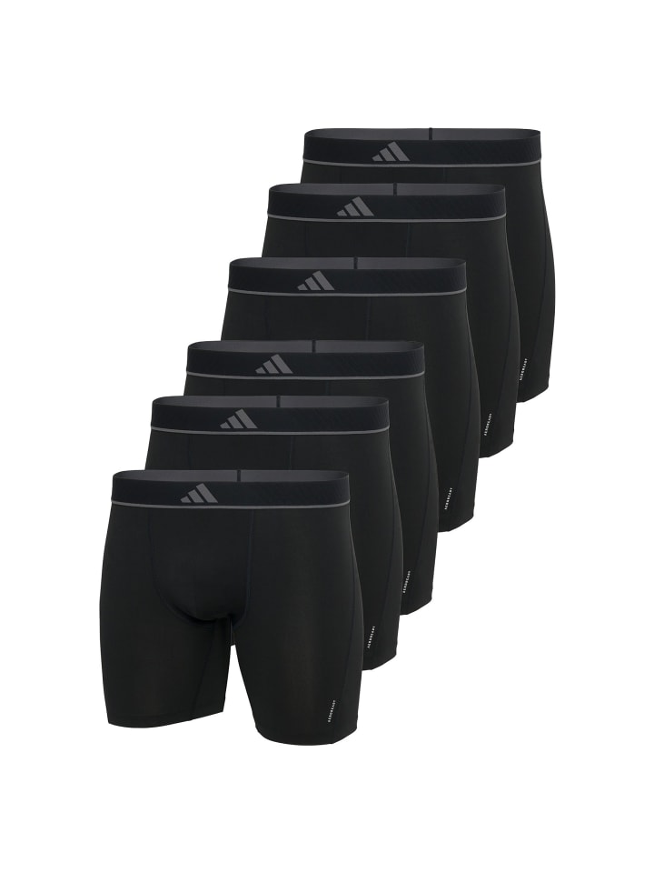 Boxershort 6er Pack in Schwarz