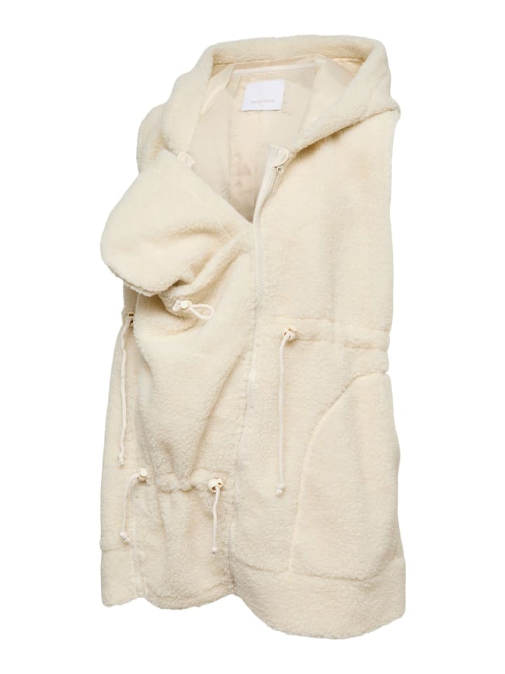 Fleece Gilet in Birch 1