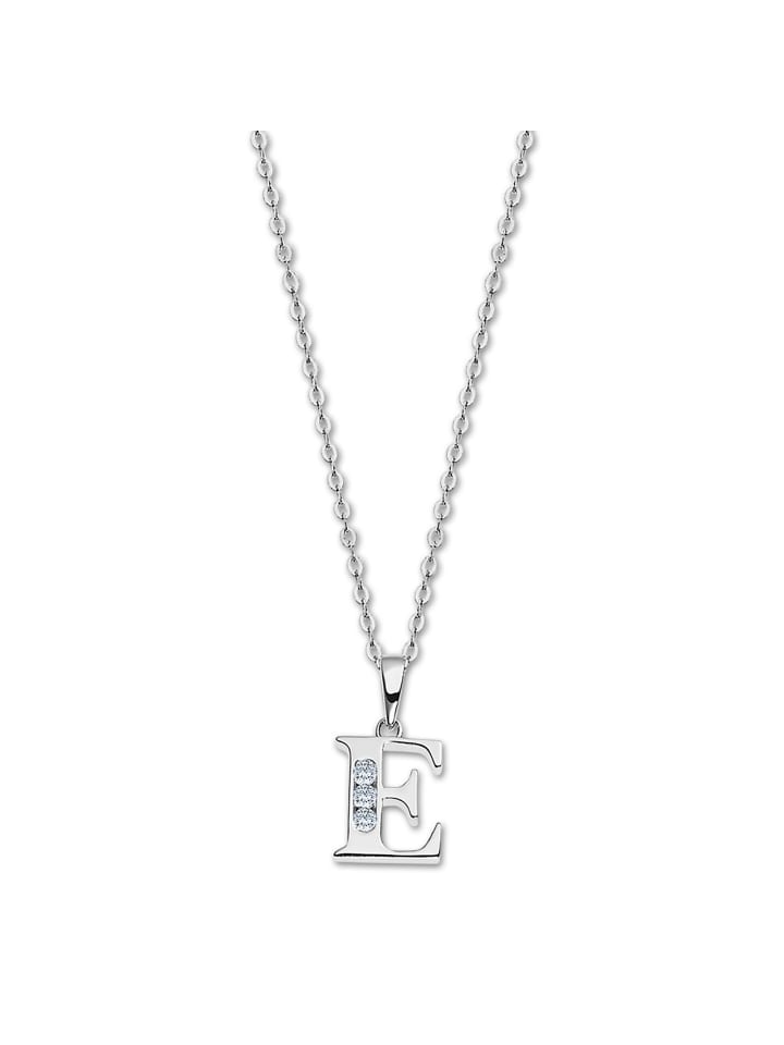 Anhänger Silber 925 Sterling Silber Buchstabe E Halsketten