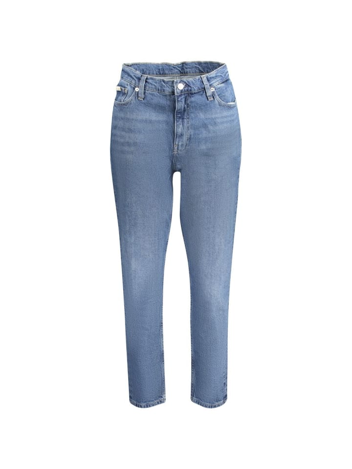 Blau Baumwolle Damen Jeans