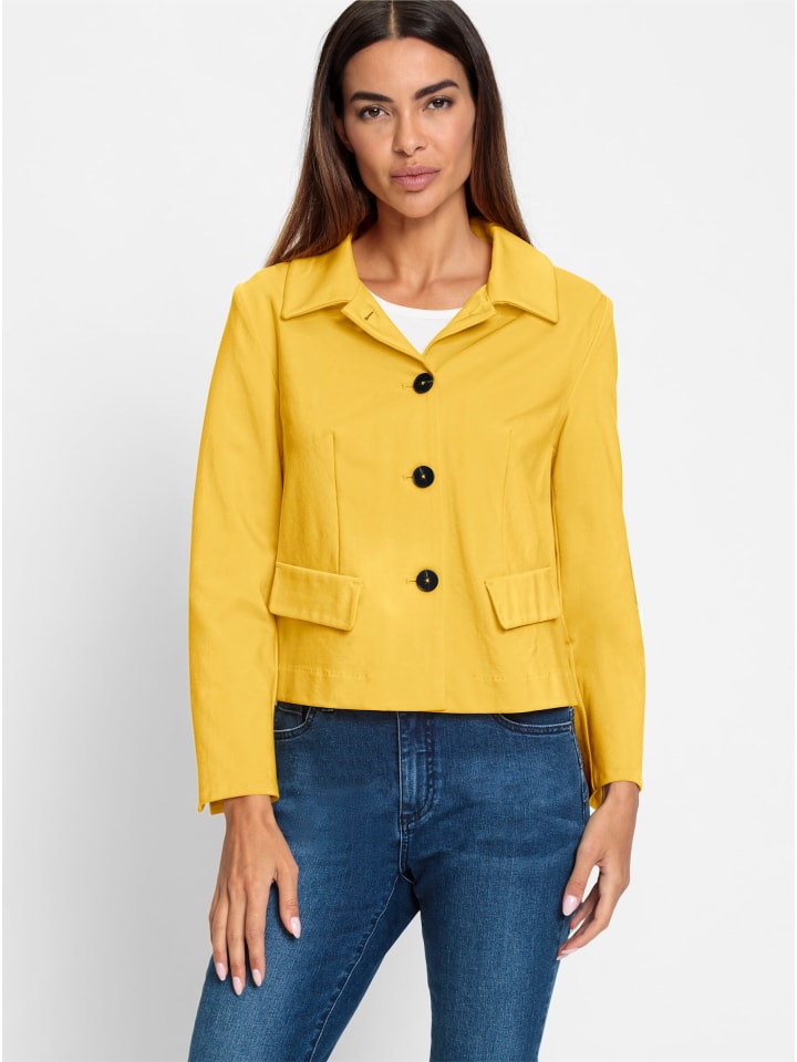 Jersey-Blazer in sonnengelb
