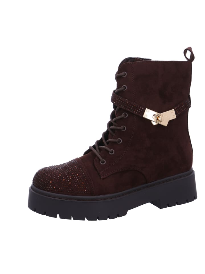 Schnürstiefel in Braun