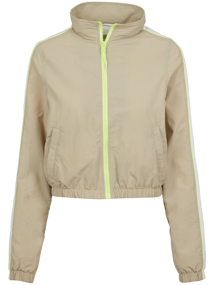 Track Jacket in concrete/electriclime