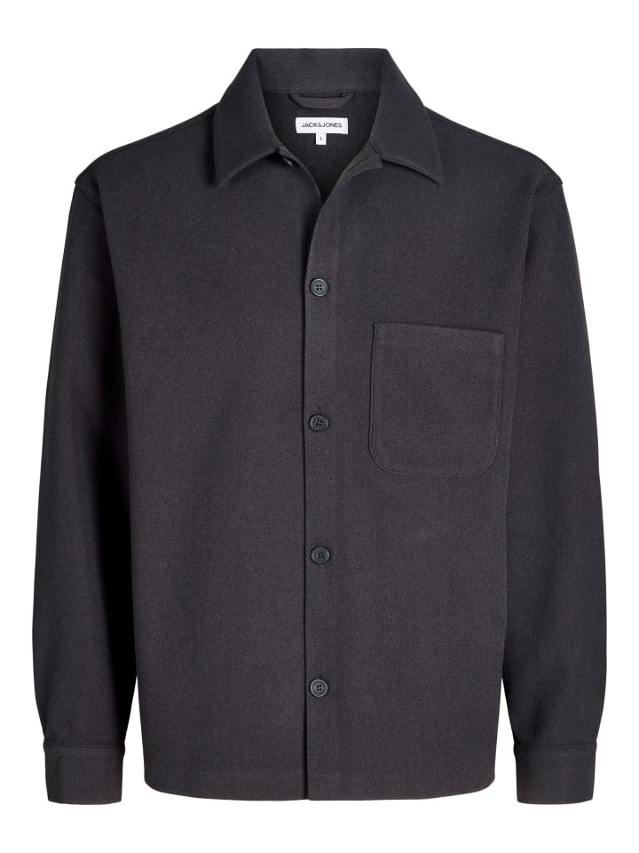 Overshirt in Dark Grey Melange
