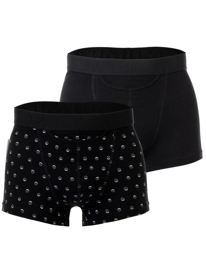 Boxershort 2er Pack in Schwarz