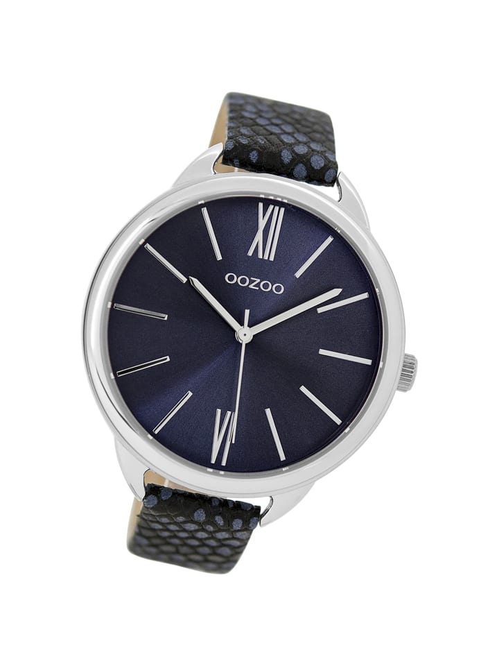 Analog-Armbanduhr Oozoo Timepieces dunkelblau groß (ca. 45mm)