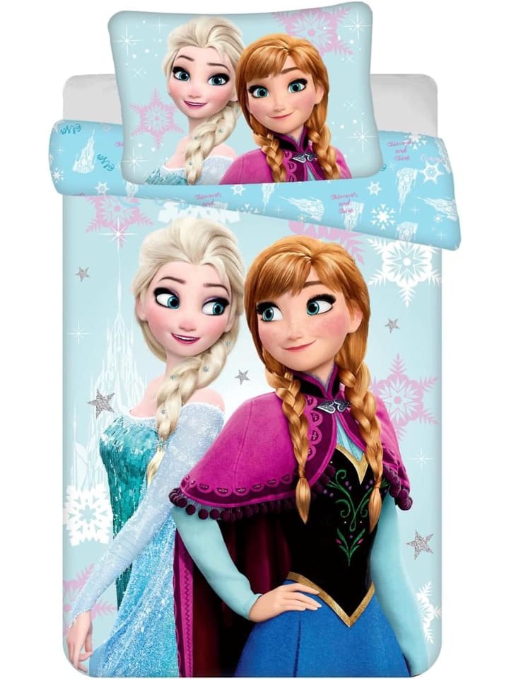 Frozen Kinder Bettwäsche Eiskönigin Anna ELSA Kopfkissen 100 x135 cm