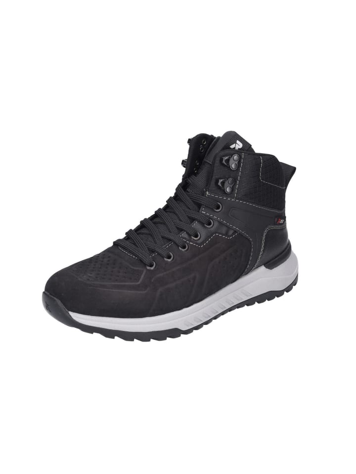 Schnürstiefelette in Schwarz