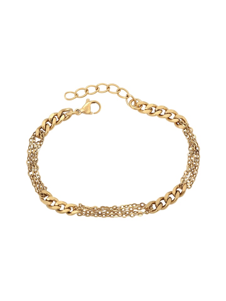 Women Multi Chain Bracelet in Gold